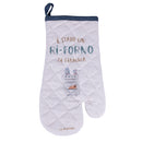 Guanto Cucina Ri-Forno Ri-Forno in Cotone VdE Tivoli 1996 Le Travisate Bianco