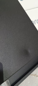 Camino a Bioetanolo da Parete 90x12x40 cm con Vetro in Acciaio Inox Nero Seconda Scelta