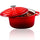 Casseruola con Coperchio Royalty Line Casseruola 24 cm Adatto a Tutti i Fornelli in Ghisa Rosso