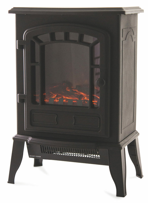 Camino Elettrico da Terra Effetto Fiamma 2000W Kooper London Nero sconto