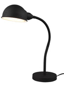 Lampada da Tavolo da Interno Attacco E27 in Metallo Nero Opaco