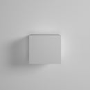 Parete Attrezzata Mobili Soggiorno 6 Pensili in Melaminico Laccato 401x31x189cm TFT Cube Bianco Rovere