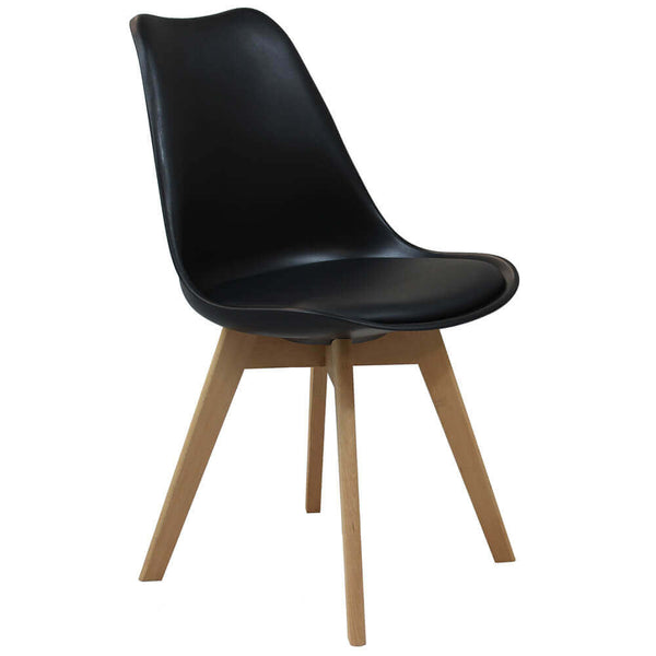 sconto Sedia Marsiglia 48x43x82 h cm in Legno Nero