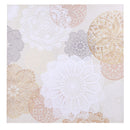 Quadro dipinto mandala chiaro cm 80x80x4