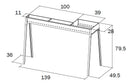 Cuoci Arrosticini con Barbecue a Carbone 140 cm Lisa Luxury Torino Grill 100+40