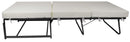 Pouf Letto Brandina con Materasso Pieghevole 78x78x47 cm Avalli Contract Marrone