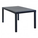 Tavolo Houston 150x90x74 h cm in Wicker Antracite