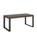 Tavolo Allungabile 200-460x90x77 cm Tecno Premium Noce Telaio Antracite 