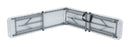 Panca Pieghevole per Catering 183x28x43 cm in Polietilene Bianca