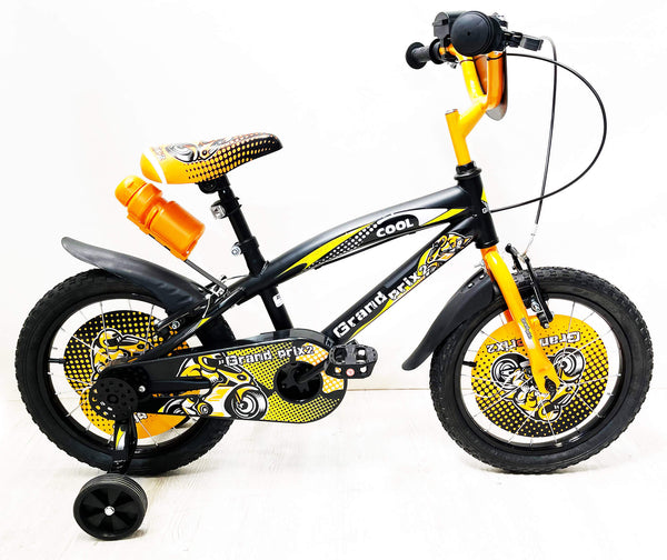 Bicicletta per Bambino 16" 2 Freni con Borraccia e Scudetto Frontale Nera acquista