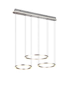 Lampada a Sospensione da Interno a LED in Metallo Nickel Opaco