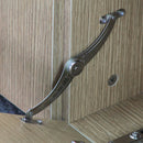 Mobile Credenza 3 Ante 2 Cassetti 120x82,50x40 cm in Legno Rovere