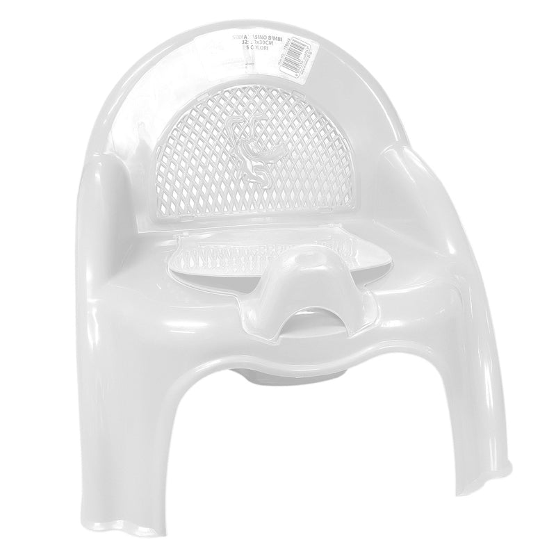 Vasino per Bambini 32x30x30 cm con sportellino Bianco