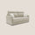 Divano Letto 3 Posti 196x102x97 cm in Tessuto Beige