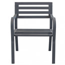 Poltrona Chloe 60x56x85 h cm in Acciaio Antracite