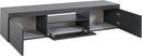 Mobile Tv 3 Ante e Ripiano a Giorno 160x40x35 cm Essential 2A 1R Grigio Antracite Opaco  