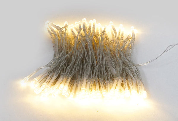 Luci di Natale Filo 96 LED 1m Luce Calda Cavo Trasparente online