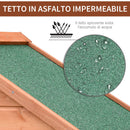 Casetta Box da Giardino in Legno Naturale 89x50 cm 