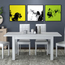 Tavolo allungabile 120/160x80x77 cm Firenze bianco frassinato