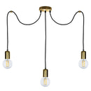 Sospensione 3xE27 3Mt Montatura Oro Satinato E-Energy Elaide