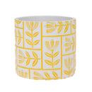 Set 6 Contenitori Decorativo Disegno Rilievo Ø 11 H 10 cm