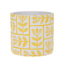 Set 6 Contenitori Decorativo Disegno Rilievo Ø 11 H 10 cm
