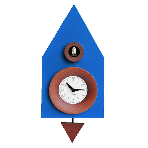 prezzo Orologio a Cucù da Parete 20X36X13Cm Pirondini Italia Dark Blu Chiaro