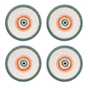 Set 4 Piatti Tondi Ø32x2 cm  in Dolomite VdE Tivoli 1996 Occhio Marino