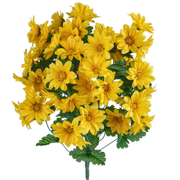 Set 2 Mazzo di 18 Margherite Artificiali Altezza 61 cm online