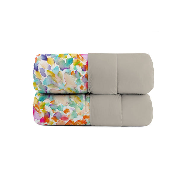 Trapunta Invernale Stampata in Microfibra 200gr Double Face Spring Varie Misure sconto