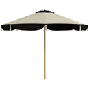 Ombrellone da Giardino Ø266x234 cm con Copertura UV50+ e Struttura a 8 Stecche Beige    