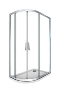 Box e Piatto Doccia Semicircolare 80x120 cm 2 Ante Scorrevoli in Cristallo 6mm H190 Sailor Plus Destra\/Sinistra