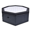 Vasca Idromassaggio Piscina Spa Semirigida Ottavia 4 Adulti 2 Bambini 1000 L 193x193x70 cm in PVC Grigio 