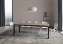  Tavolo Allungabile 140-400x90x77 cm Everyday Tortora Gambe Antracite
