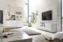 Mobile Porta TV 2 Ante 180x42x57 cm in Legno TFT Praga Bianco Lucido