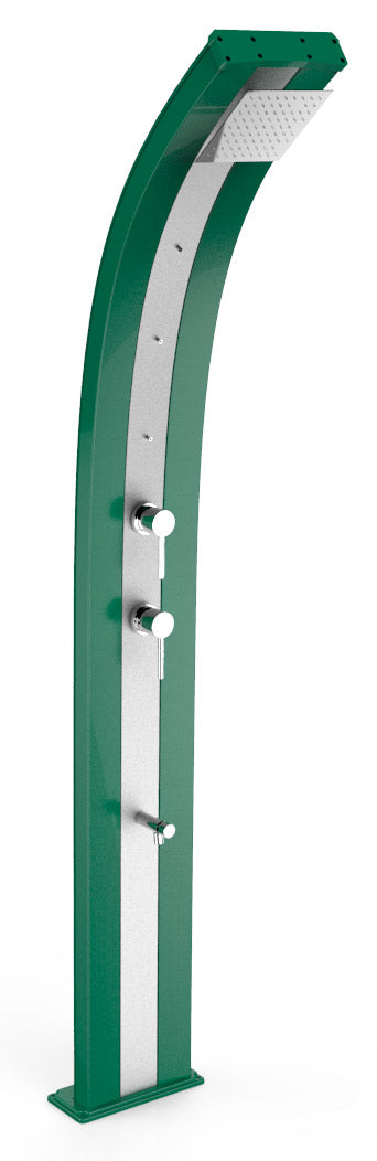 sconto Doccia da Giardino Miscelatore Nebulizzatore e Lavapiedi Arkema Dada Fascia Inox Verde scuro