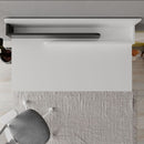 Scrivania con Cassetto 101x60x110 cm in MDF Leila Bianco e Antracite