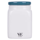 Barattolo Farro 9,5x9,5x14,5 cm in New Bone China VdE Tivoli 1996 Le Travisate Bianco