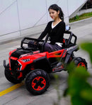 Macchina Elettrica per Bambini 12V Fuoristrada 4x4 Kidfun Cross Country Bianca