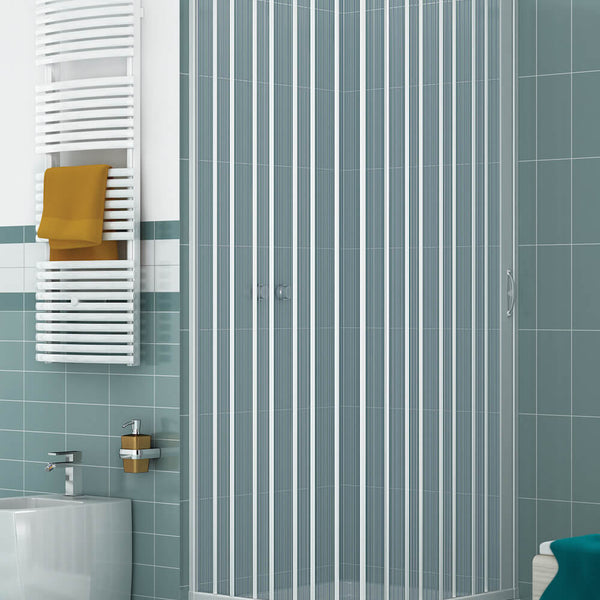 Box Doccia A Soffietto 100x185 Cm - In PVC, Anta Unica, Apertura Laterale, Per Spazi Piccoli - Foto 8