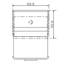 Mobile Lavatoio Sospeso 65,5x50,5x56 cm 1 Cassetto Montegrappa Novella Dipiù Tortora