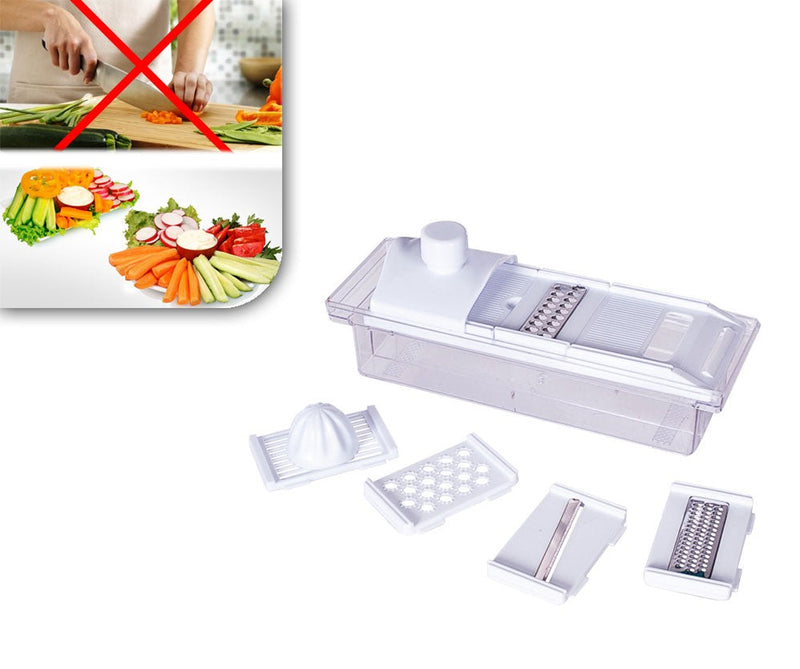 Tagliaverdure 5 funzioni grattugia affetta frutta e verdura