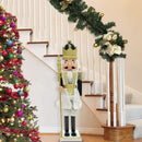 Soldato Schiaccianoci Natalizio H80 cm Nero e Oro