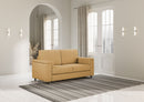 Divano 2 Posti 148x85x85 cm Marrak in Tessuto Ocra
