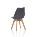 Set 4 Sedie 48,5x47x81,5 cm in Similpelle Grigio