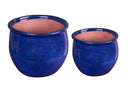 Set 2 Vasi con Bordo H 46 cm Ø 55 cm
