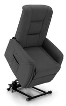 Poltrona Alzapersona Elettrica 1 Motore in Mirofibra Grigio Scuro