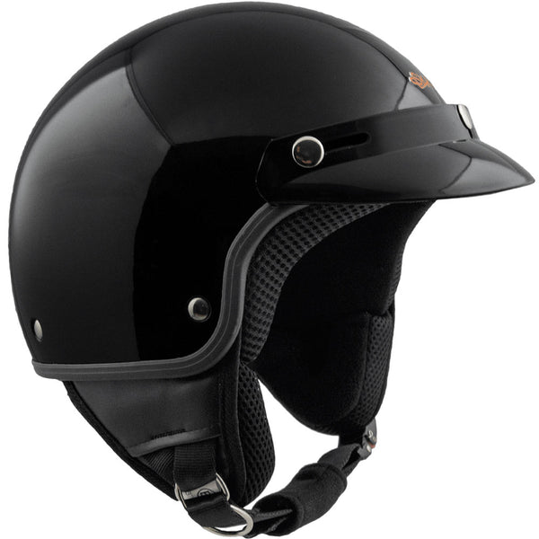 Casco Demi-Jet per Scooter con Frontino SKA-P 1 FH Smarty Nero Metal prezzo