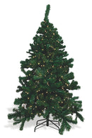 Albero di Natale Luminoso con LED Bianco Caldo Soriani Tirol Verde Altezza 210 cm