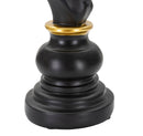Cavallo da Scacchi 14x27x11 cm in Poliresina Nero/Oro